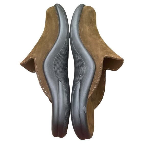 HAMMACHER SCHLEMMER Brown Leather Slide Mule Slippers main image 8